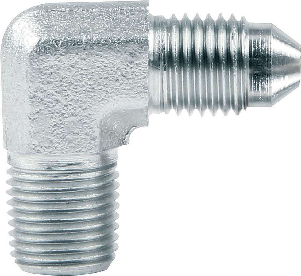 Allstar Performance Brake/Oil System Adapter Fitting 90 Degree 1/8" NPT To -3AN -3 AN 50018