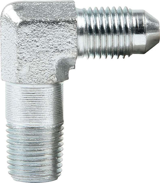 Allstar Performance Brake/Oil System Adapter Fitting -3AN To 1/8" NPT 90 Degree Tall -3 AN 50020