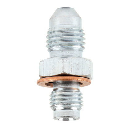 Allstar Performance Brake Adapter Fittings -4 AN To 3/8"-24 With Washer 50030 ALL50030