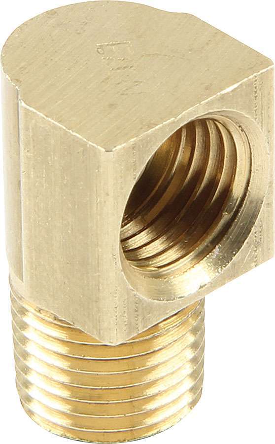 Allstar Performance Brake Adapter Fittings 1/8 Male NPT to 3/16 Inverted Flare 90 Deg 4pk 50125