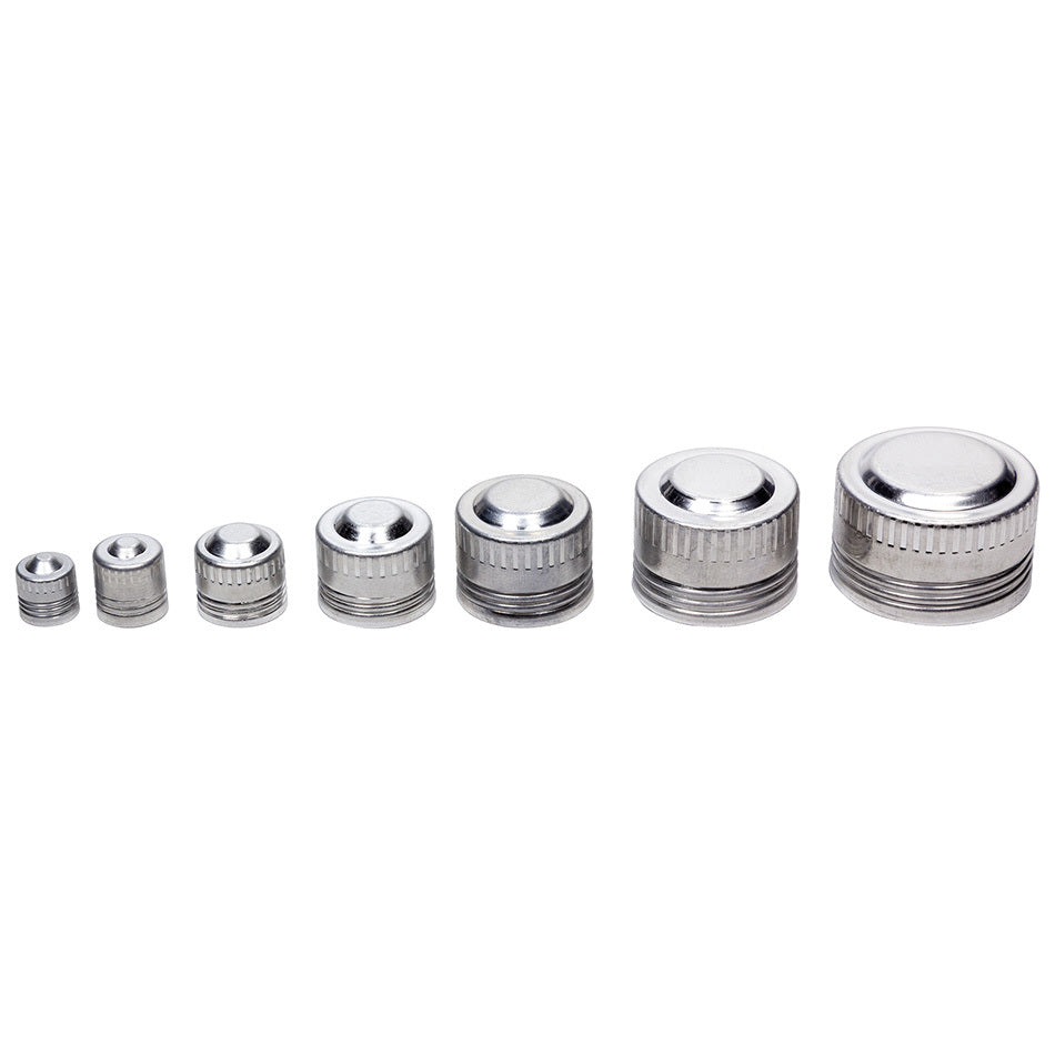 Allstar Performance Aluminum AN Fitting Cap Kit 35 Piece Kit -3AN to -16AN 50820 ALL50820