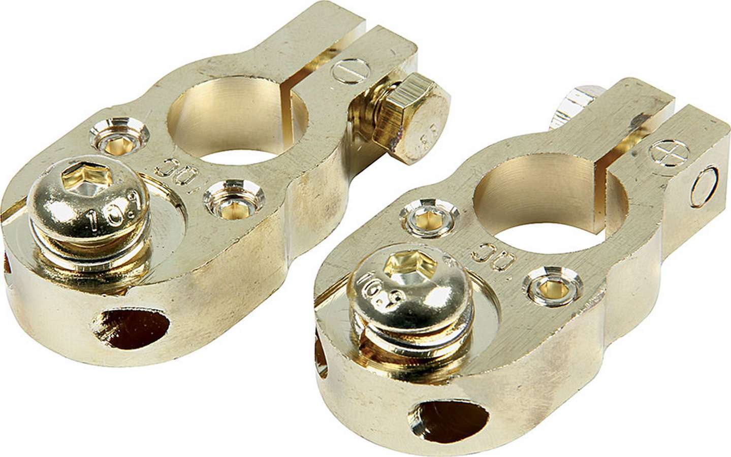 Allstar Performance Gold Top Post Battery Terminals 1pr 76120