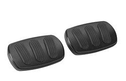 Lokar Billet Aluminum Black Curved Brake/Clutch Pedal Pad 1958-1962 Corvette XBAG-6136