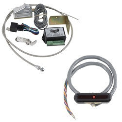 Lokar Midnight Series Cable Operated LED Dash Indicator Kit Ford C4/C6 XCIND-1721